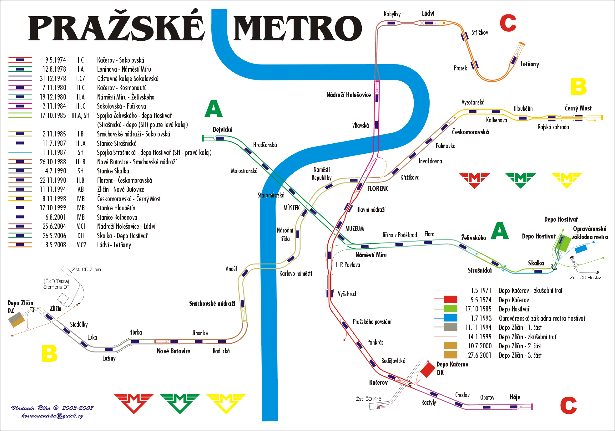 metro mapa malá